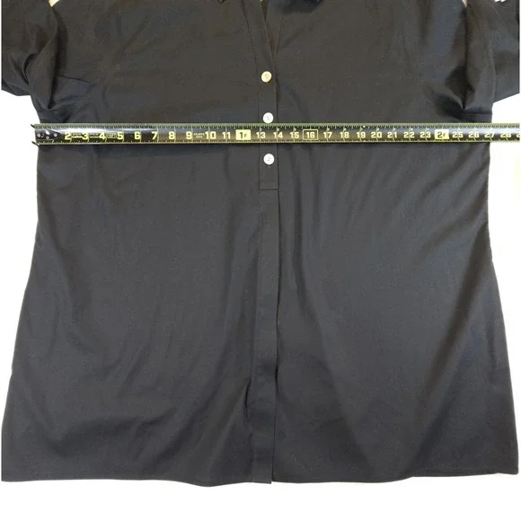 Foxcroft Wrinkle Free Button Up Shirt Womens 20 3/4 Sleeve Office Mature Staple - Picture 8 of 9
